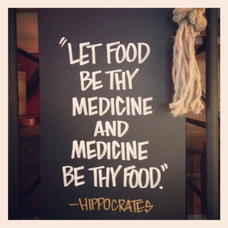 Let Food be Thy Medicine